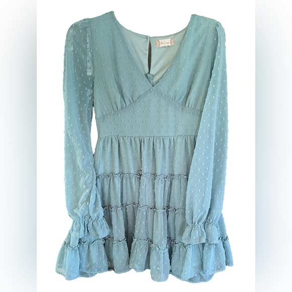 Altar'd State Dresses & Skirts - Altar’d State Size Small Aqua Blue Dress